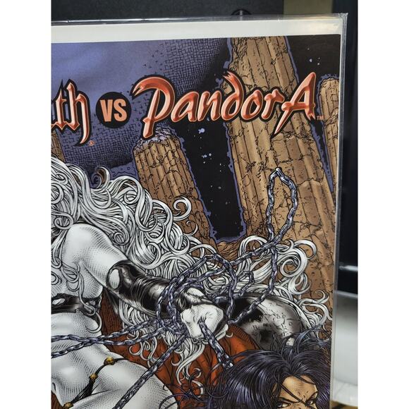 Lady Death vs. Pandora #1 2007 RARE Bondage Cover Variant Brian Pulido NM Avatar - Picture 3 of 6